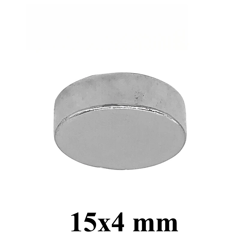 15x4 mm Strong Cylinder Rare Earth Magnet 15mmx4mm Round Neodymium Magnets 15x4mm Mini Small Magnet 15*4 mm