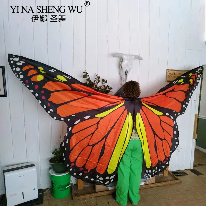 Adult Belly Dance Wings Halloween Christmas Party Kids Dance Performance Butterfly Wings Stage Show Props Angel Fairy Wing