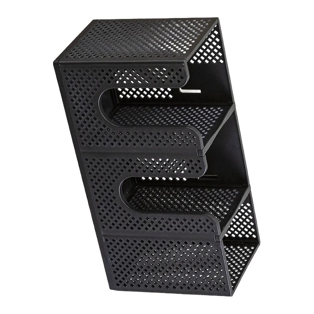 Wall-Mounted Cup Dispenser with Three Separate Sections for Cups Lids and Straws No Hardware Required for Installation Anywhere