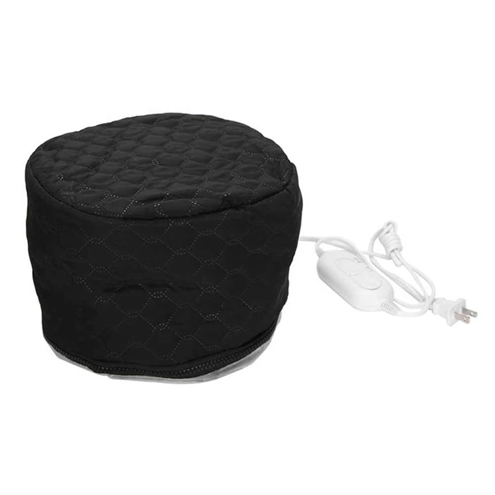 B15C Household Electric Heating Hat Cap Adjustable Hot Oil Treatment Hat Salon Barber Accessories for Hair Care US Plug