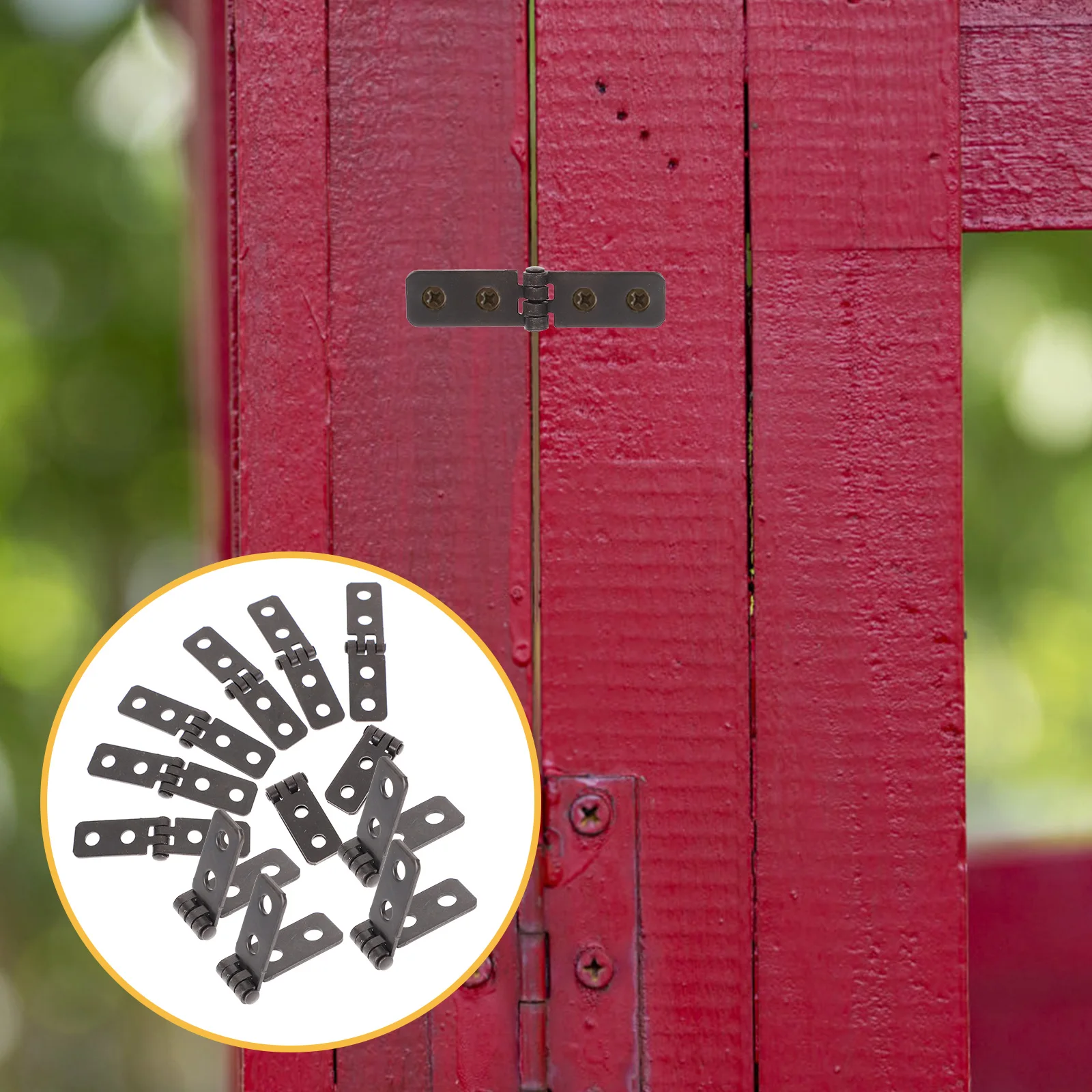 

12pcs Iron Wooden Box Mini Cabinet Small Folding Decorative Drawer Chest Small For Handmade Crafts Hinges Chest Hinges