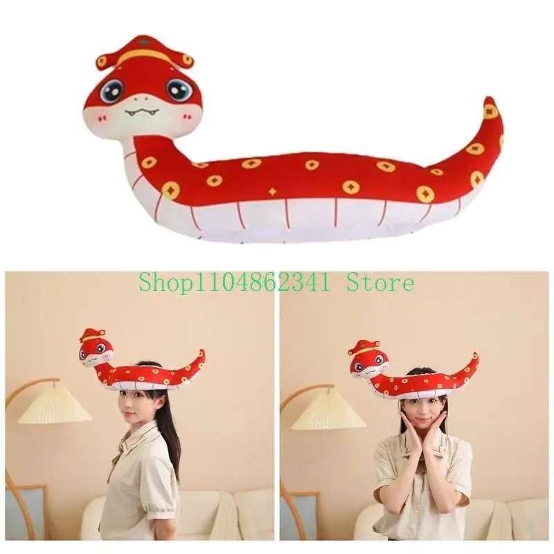 

652F Snake Headdress Stage Performances Hat Personality Accessory Headwear
