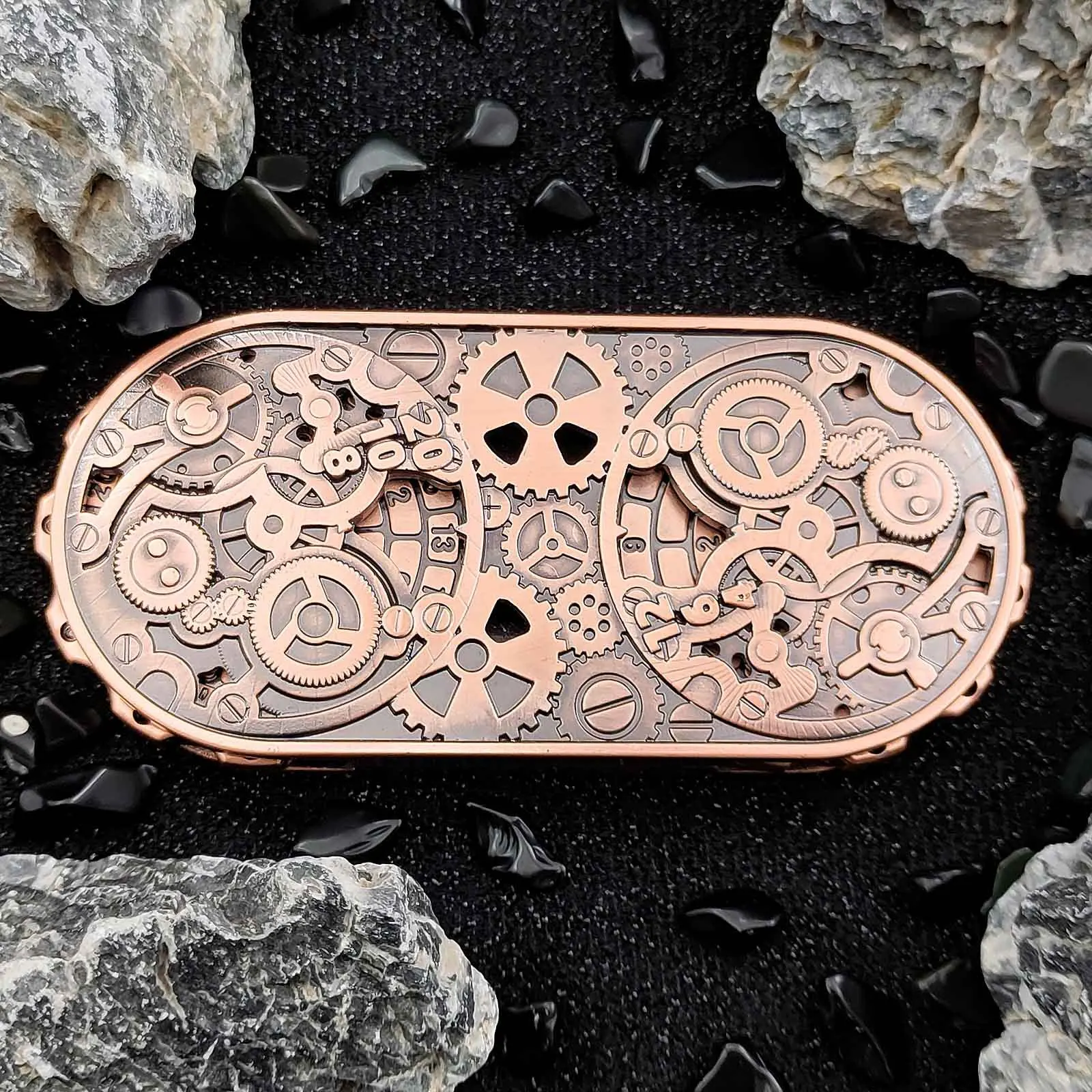 

Steampunk Style 7-in-1 Alloy RPG Dice Set for DND Multicolor Tabletop Gaming Accessories