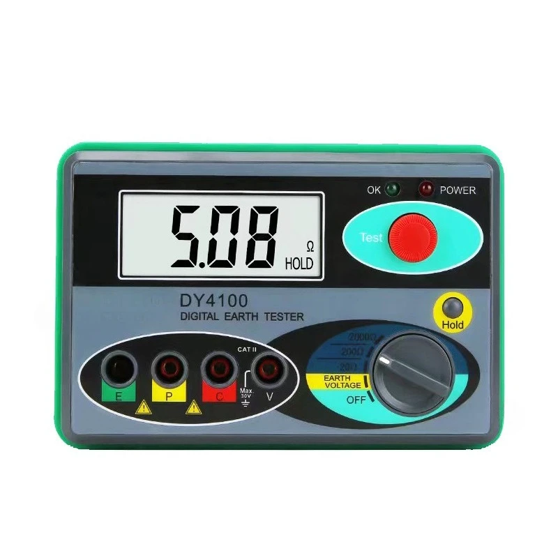 DY4100 Digital Grounding Resistance Tester Lightning Protection Grounding Resistance Tester Digital Shaking Meter Ground