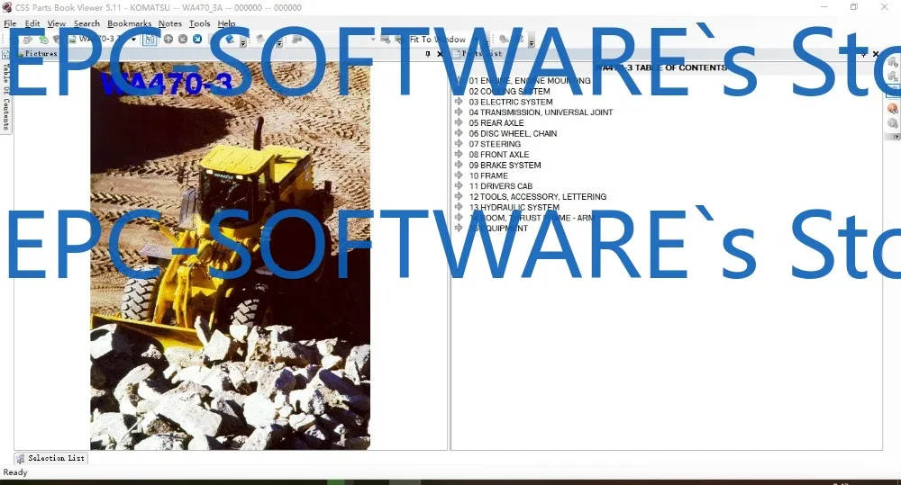 

Каталог электронных запчастей Komatsu CSS Parts Book Viewer 5.11 2022 (КОМПЛЕКТНЫЙ НАБОР ДЛЯ ВСЕХ МОДЕЛЕЙ) 6DVDL