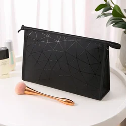 High capacity Waterproof Cosmetic Bag Women PU leather Toiletry Make up Organizer Travel Wash Bags Shower Makeup Storage Pouch