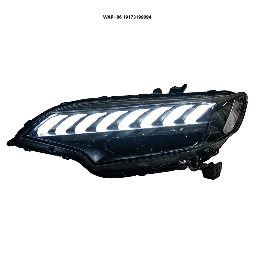 

Lamp for Jazz Fit LED Headlight 2014-2019 Headlights FIT DRL Turn Signal High Beam Angel Eye Projector Lens