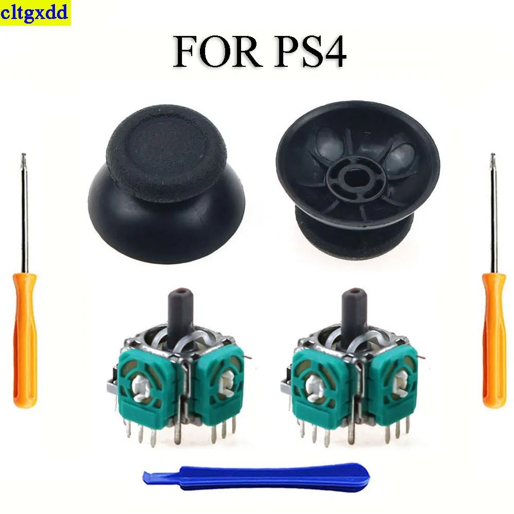 1 set of 3D analog joystick sensor module potentiometer and thumb stick adding tool of FOR PS4 series controller