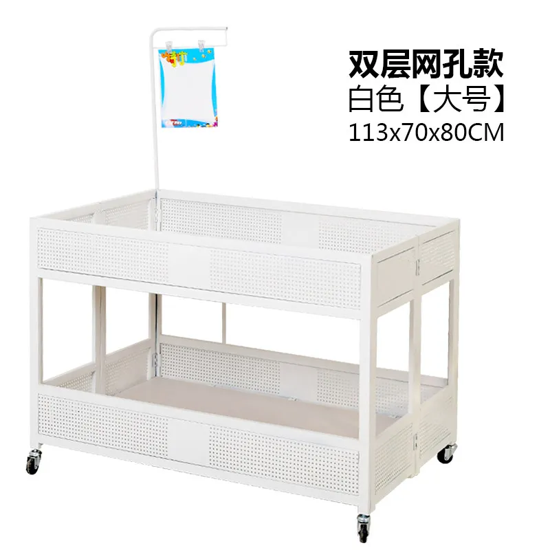 Float promotion platform dump truck promotion car supermarket stacking head shelf folding sales truck stall rack float