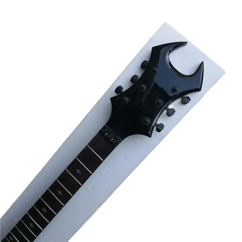 BlackStrange Shape Guitar Neck, All Black Paint Abnormity, Bidirectional Adjustment, 24 Product