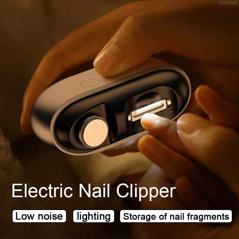 

2026 3 in 1 USB Rechargeable Nail Trimmer Polisher Automatic Electric Nail File Cutter Electric Nail Clipper Rechargeable