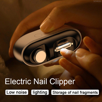 2026 3 in 1 USB Rechargeable Nail Trimmer Polisher Automatic Electric Nail File Cutter Electric Nail Clipper Rechargeable