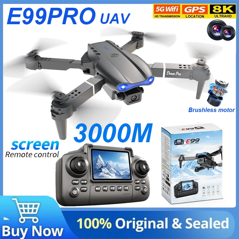 

E99 Pro Drone with 8K HD Camera Remote Control Quadcopter for Aerial Photography 4-Axis Stabilizer UAV with Altitude Hold Toys