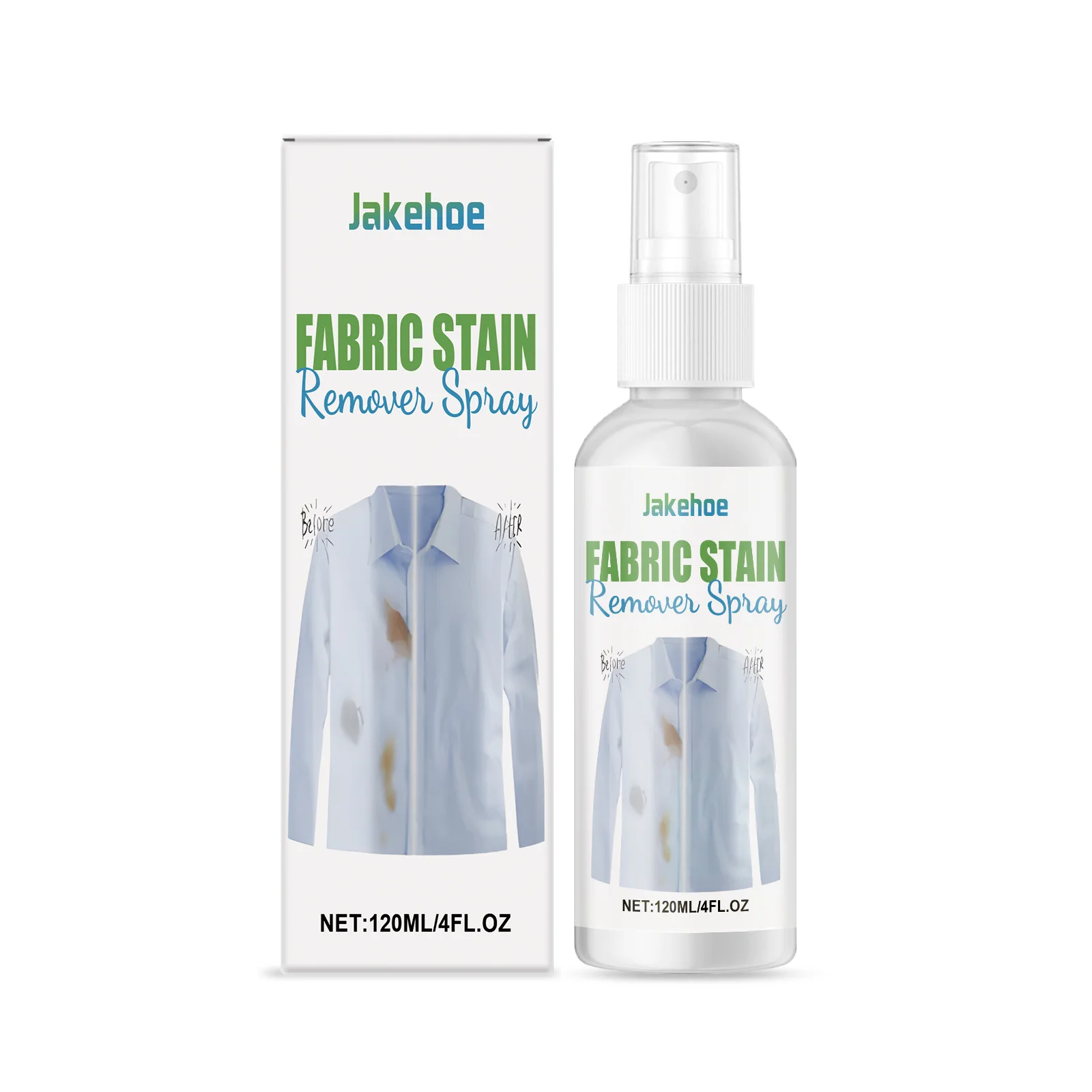 Fabric Stain Remover Spray Gentle on Clothes Remove Fabric Stains Maintain Fresh Scent Daily Garment Cleaner