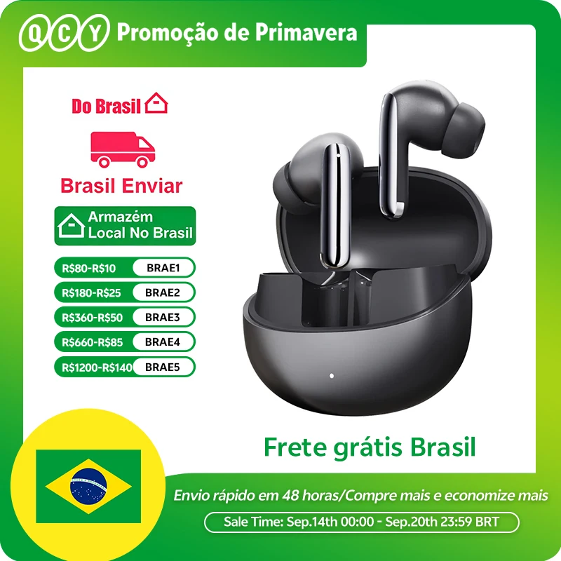 QCY MeloBuds Pro ANC Bluetooth 5.3 Fones de ouvido, ANC híbrido 46dB, Hi-Res, Earbuds LDAC, fones de ouvido 6 Mic, detecção intra-auricular 34H