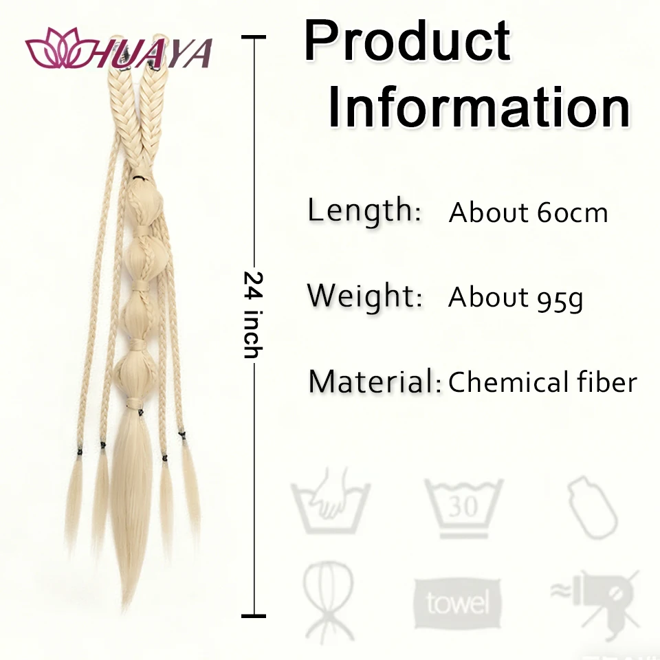 Synthetic Bohemian Style Braided Wig With BB Clip on Lightweight and Convenient Suitable for Women's Daily Use