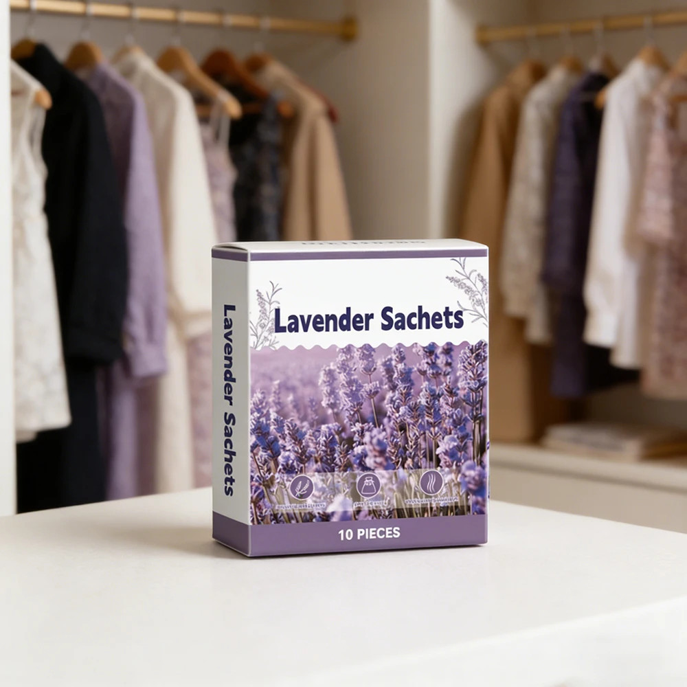 1box/2boxes, Lavender scented sachet for refreshing space, Wardrobe deodorizing, Mild aroma floral fragrance bag for home