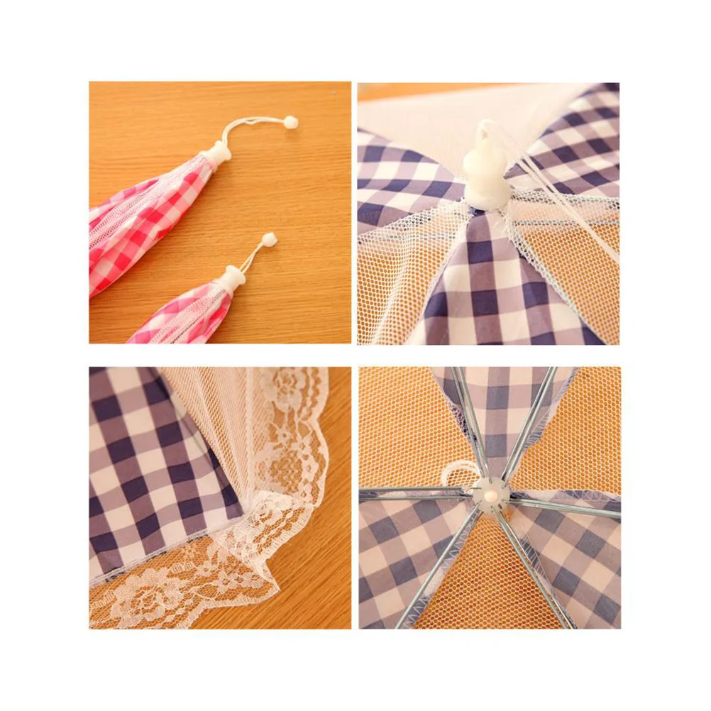 

Collapsible Foldable Food Cover Mesh Tent Screen Net Protects Food Keeps Out Flies Bugs Wasps Mosquitos for Outdoor Camping