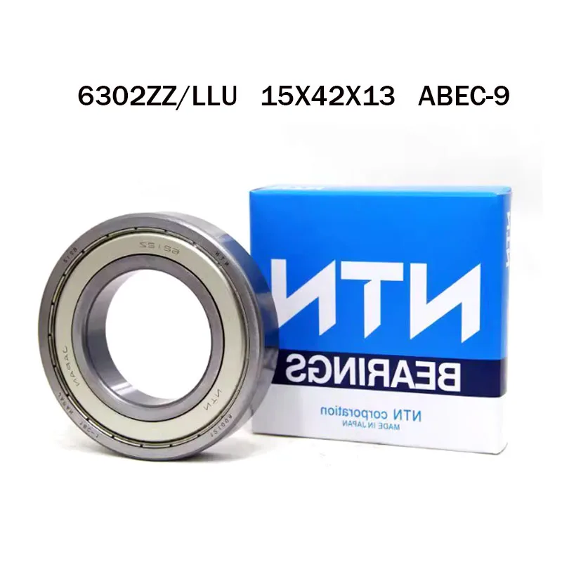 

Япония 100% NTN оригинальный подшипник 5шт 6302- zz 6302- llu ABEC-9 шаровый подшипник 15X42X13MM HIGH SPEED DEEP GROOVE 6302