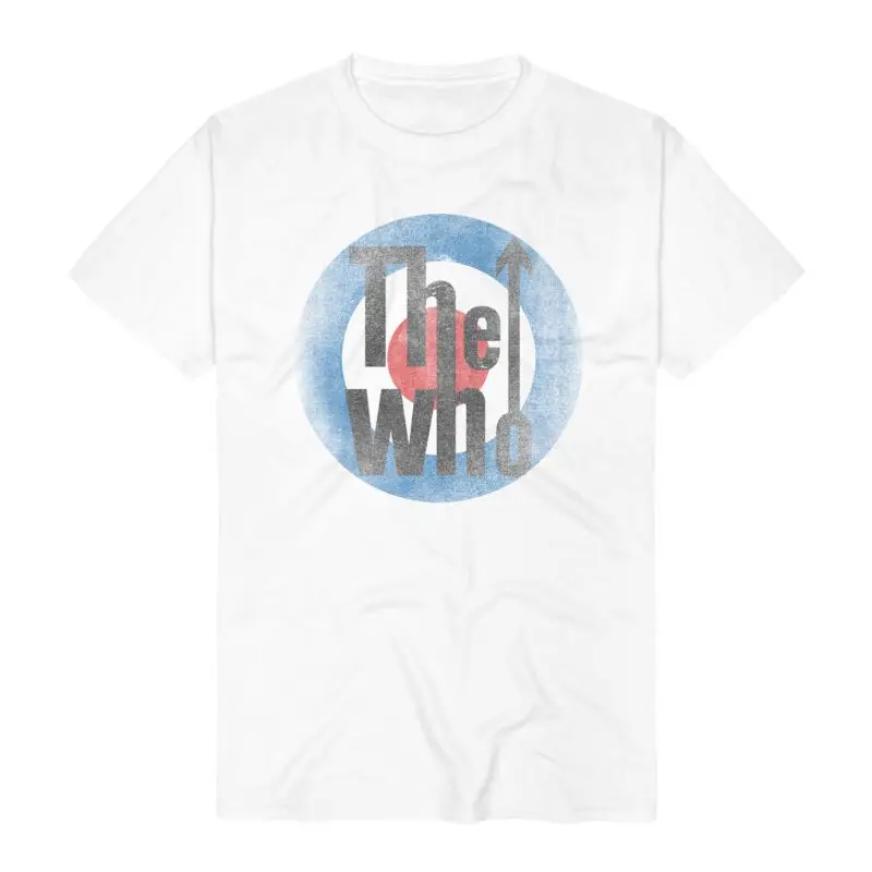 Vintage Target Logo  The Who T-Shirt 100% Cotton Graphic Tee Men Women Summer Streetwear Top