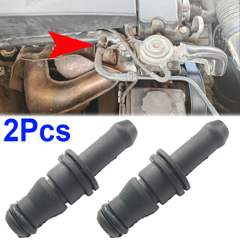 2PC Car Expansion Tank Coolant Hose Connector 0039970689 A0039970689 For Mercedes C230 Sedan 203.040 2003 2004 2005