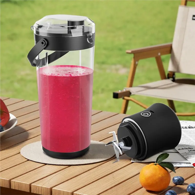 TAIGH-Portable Electric Juicer Maker Stainless Steel Blade 500Ml USB Rechargeable Personal Blender With Carry Handle
