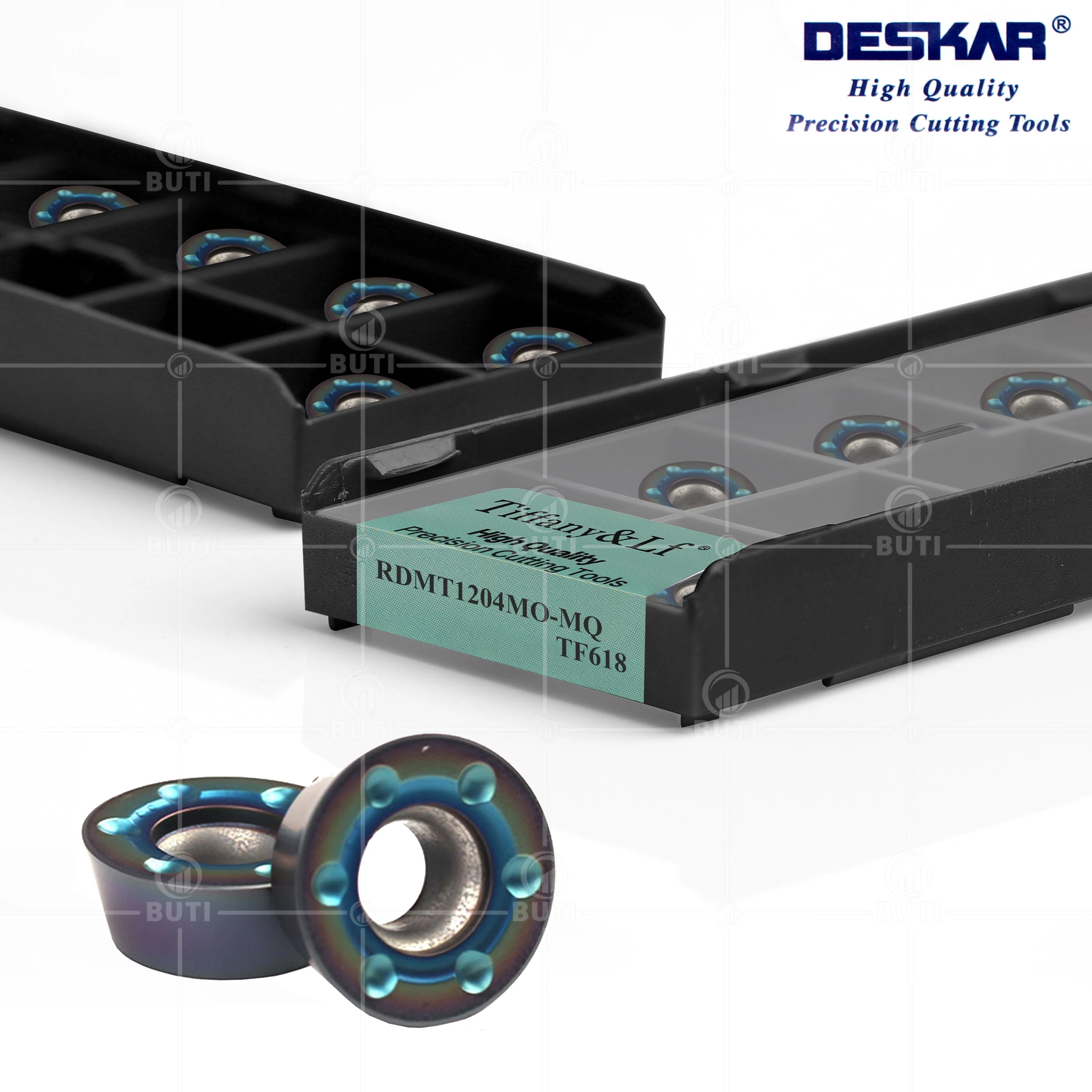 Imagem -02 - Torno Original Lâmina de Aço Endurecido Rpmt1003mo-tt Rpmt1003moe-tt Rpmt10t3moe-js Rpmt1204mo-tt Rdmt1204mo-mq Tf618 Torno Cnc Deskar100
