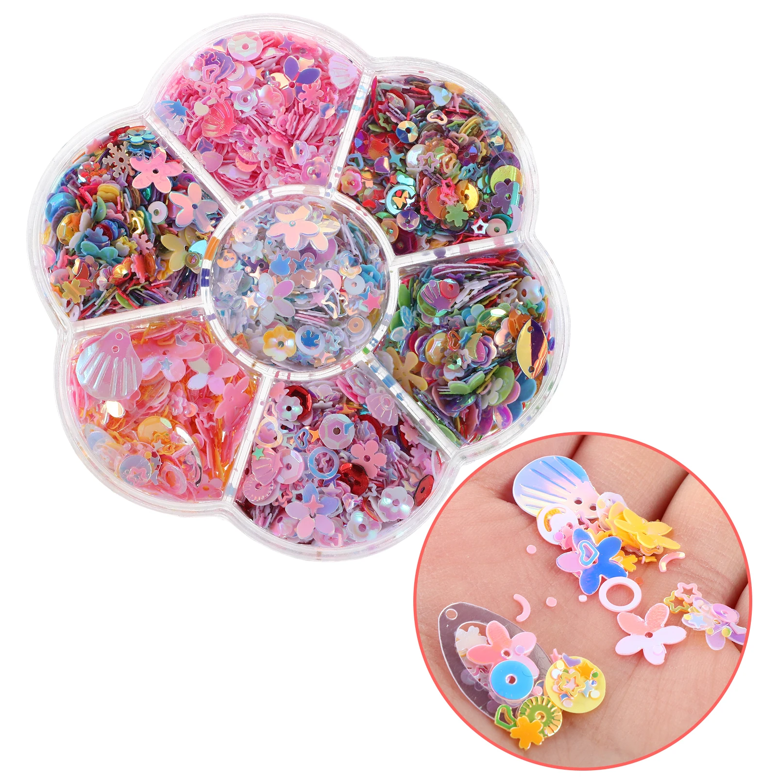 

for Clothing Decorative Materials Embroidery Beads Craft Supplies Loose Bulk Sequins Shell Shape Sequins Garment Accessories