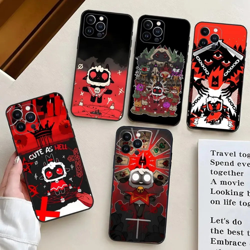 Game C- Cult Of The Lamb  Phone Case For iPhone 15,14,13,12,11,Plus,Pro Max,XS,X,XR,SE,Mini,8,7 Soft Silicone Cover