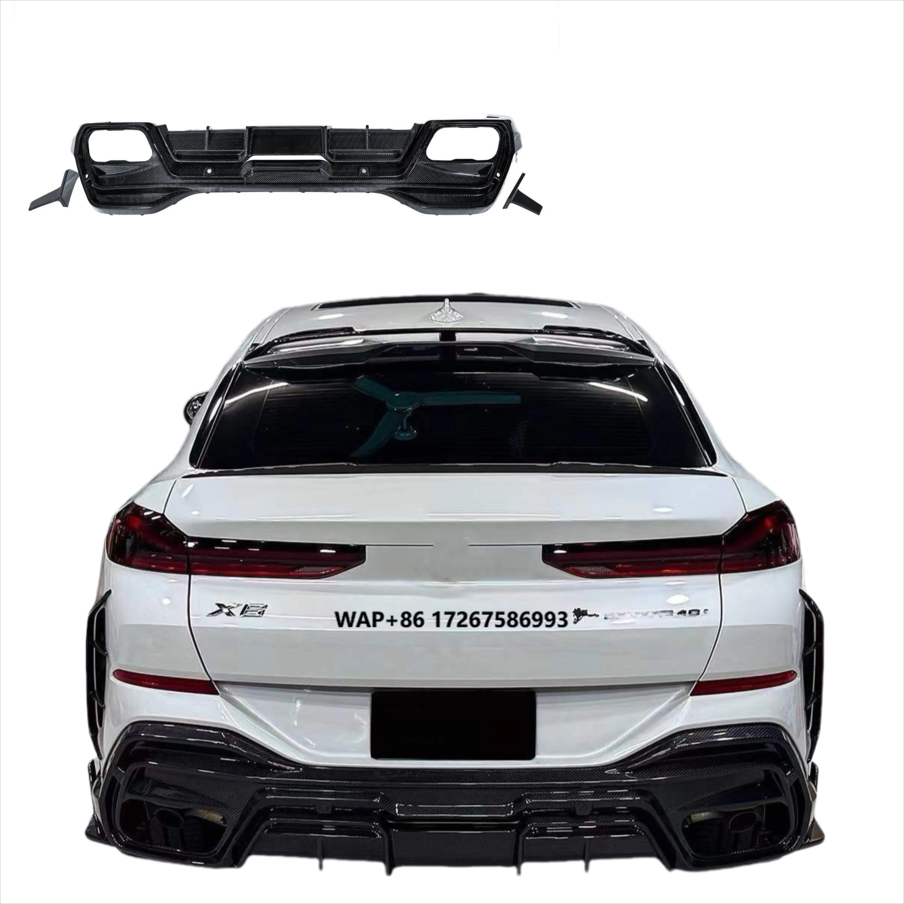 

Carbon Fiber Pk Style Rear Diffuser for X6 G06 Competition Rear Bumper Lip Diffuser Spoiler