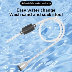 1.5m Siphon Pump With Filter Nozzle Fish Tank Water Changer Air Pump Cleaning Accessorie Handheld Aquarium Gravel Cleaner Vacuum