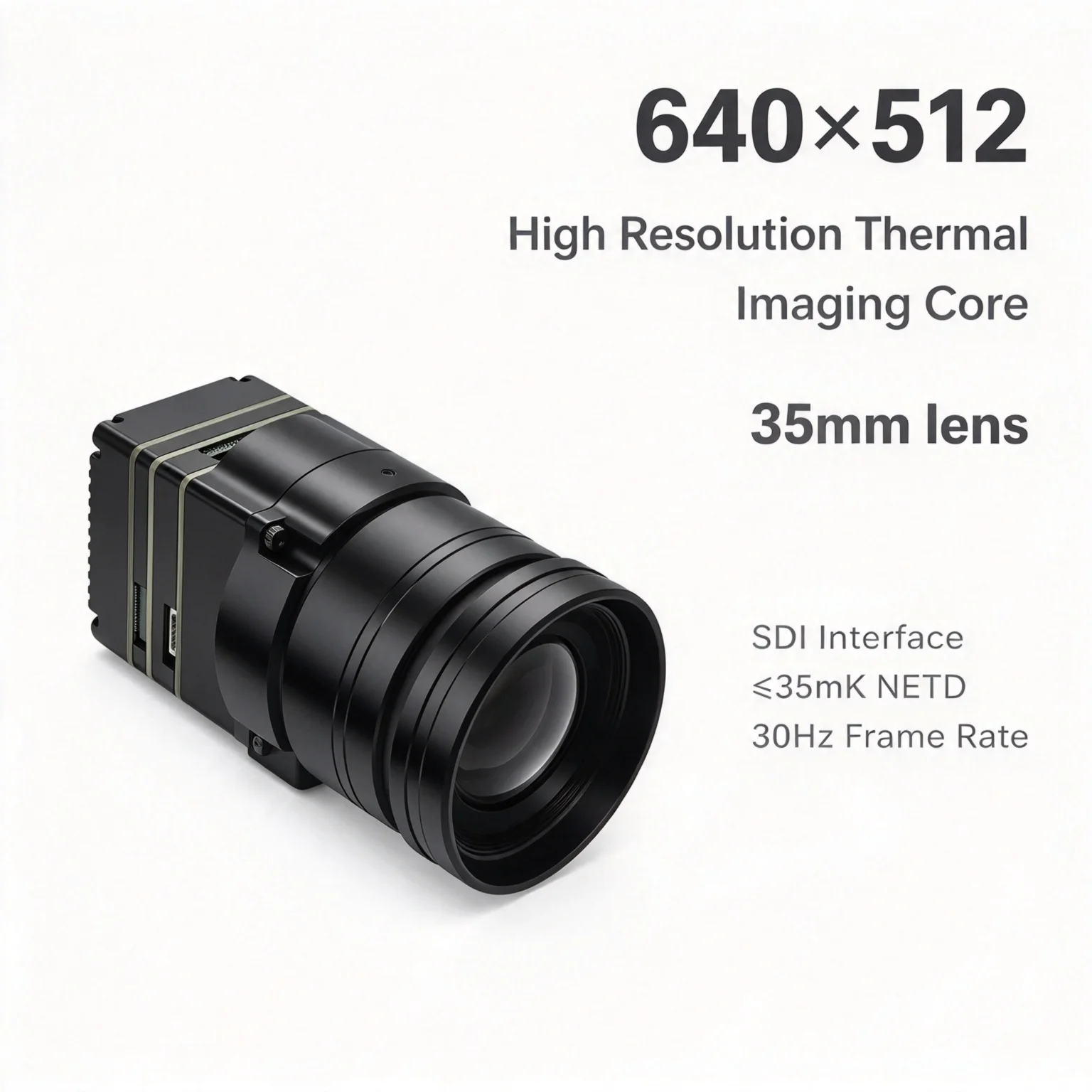 640x512 AHD+USB Output Industrial Uncooled Infrared Thermal Camera,Simultaneously, Security Monitoring,ASIC Solution, A1T-AHD