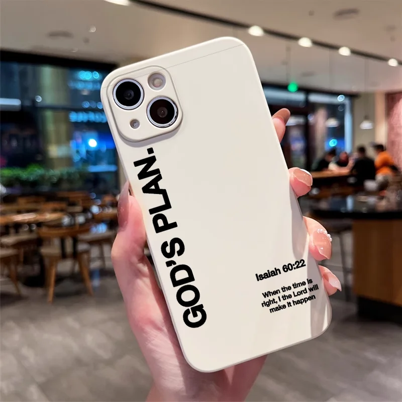 God's Plan Jesus Bible Verse Quote Faith Phone Case for Xiaomi Redmi Note 15 14 Pro+ 13 12 11T Lite 15C 14C 13C 12C Soft Covers view 5