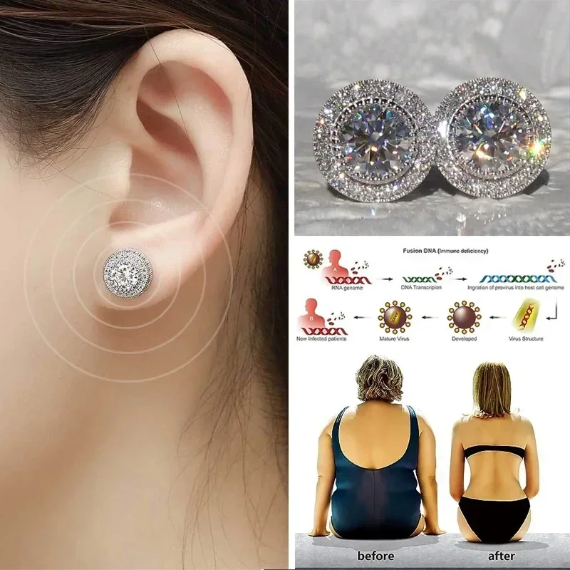 Delicate Weight Acupuncture Slimming Loss Fashion Earrings