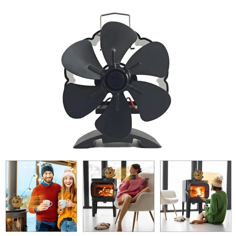 

Вентилятор дровяной печи Камины Вентилятор для дровяной печи Тепловой вентилятор Аксессуары для дровяной печи циркулирующий