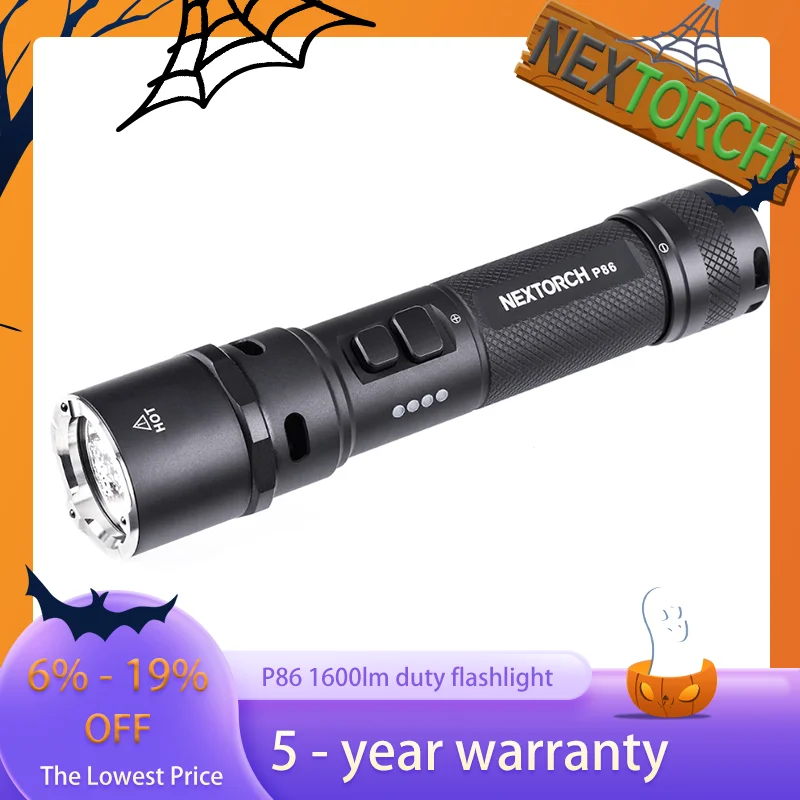 

Nextorch P86 1600 Lumens torch,LED,Tactical Flashlight,rechargeable powerful lamp,for camping,fishing,Outdoor lighting,hunting