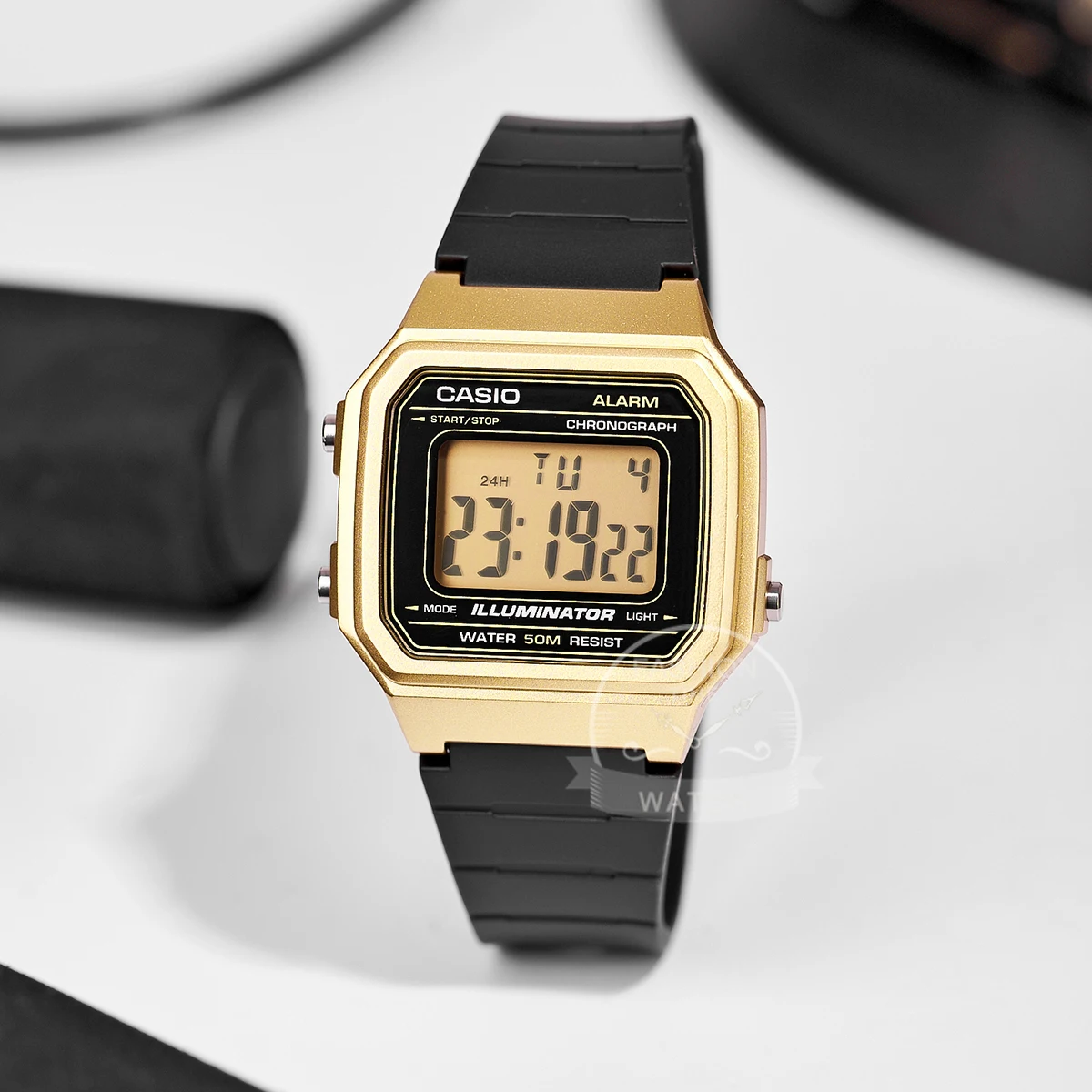 ساعة كاسيو للرجال LED relogio ساعة رقمية مقاومة للماء W-217HM-9A