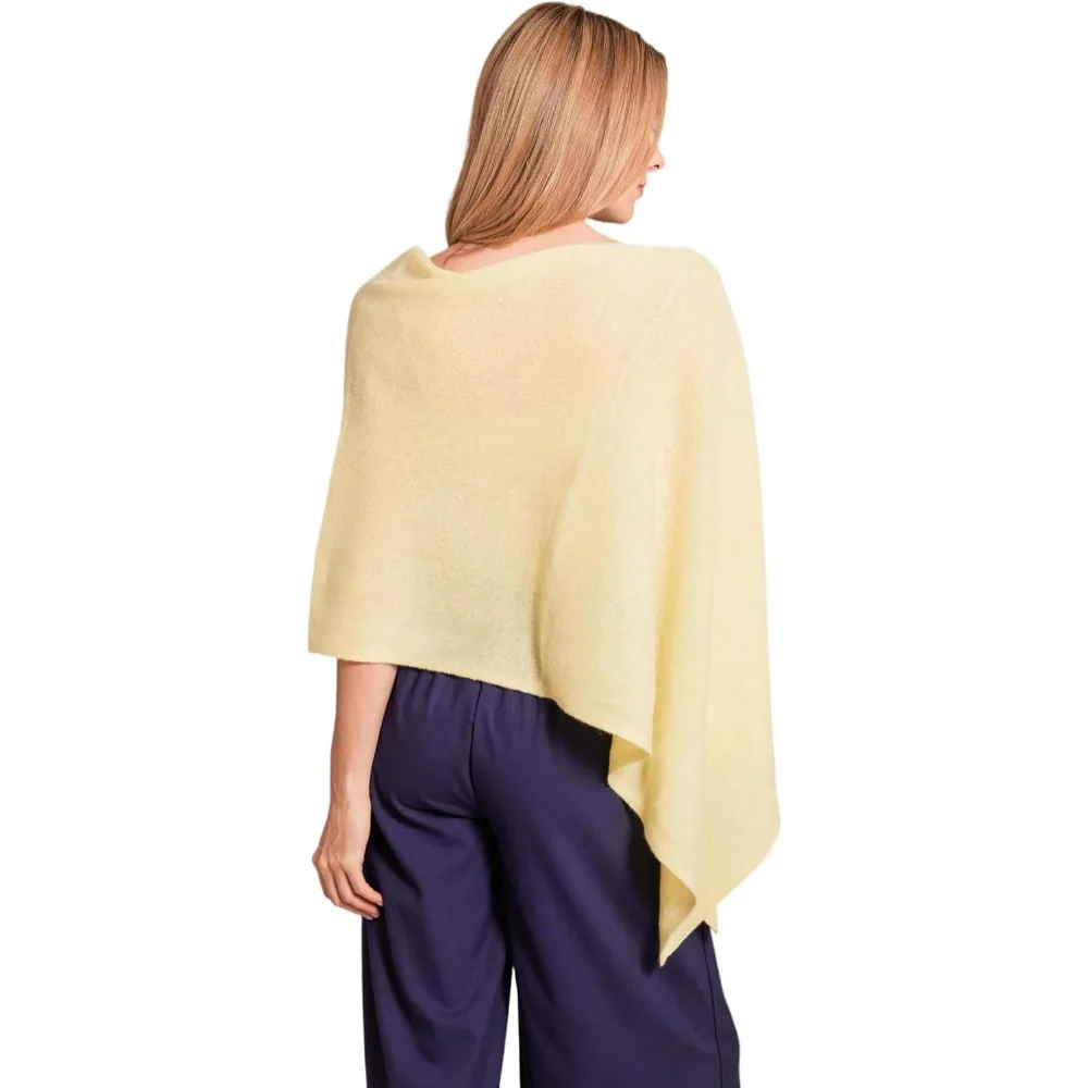 معطف كشمير 100% فاخر - فستان علوي خفيف الوزن وناعم ومريح - غلاف كشمير متعدد الاستخدامات - هدية مثالية لها