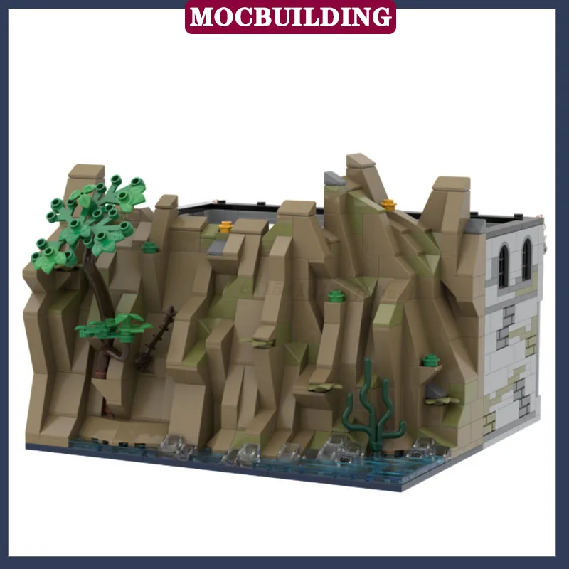 MOC Scene Building Tower Model Building Block Assembly Mountain Classroom Collection Series Toy Gifts