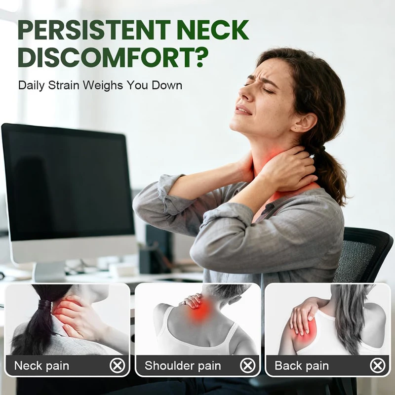 Bionic Finger Neck Shoulder Massager Wireless Neck Cervical Trapezius 4D Kneading Body Back Hand Massage Shawl Brushless Motor