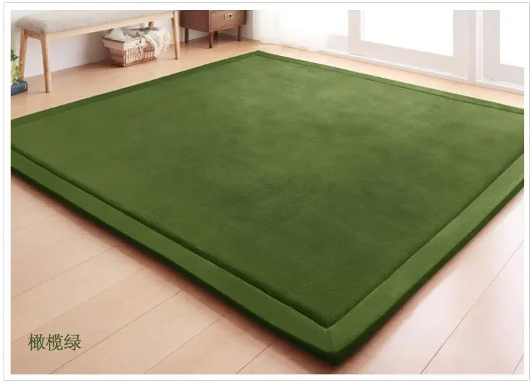 NONE Soft Coral Velvet Rug Non-Slip Mat 3