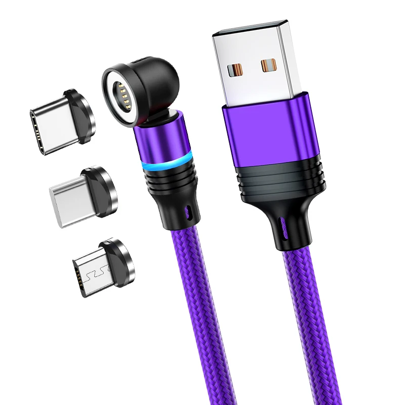 3A Fast Charging USB Type C Cable Magnetic Charger Ipone Data Cord For iPhone 13 14 Pro Max Xiaomi Samsung S20