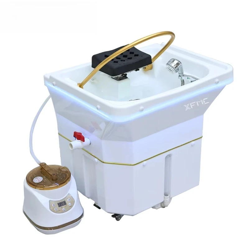 Portable Smart Shampoo Sink Japanese Head Spa Sink No Plumbing Storage Water SPA Shampoo Basin with Water Tanks
