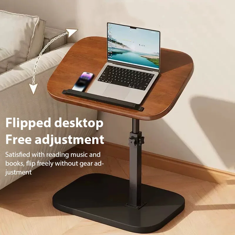 Adjustable Height Rotating Side Table Multi-Functional Lightweight Sofa Side Table Coffee Tea Tables Living Room Movable Desk