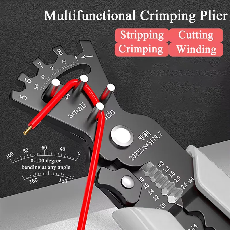 

5 in 1 Multi-Function Wire Bending and Wire Stripping Pliers Special for Electricians Cutting/Pressing/Winding Scissors