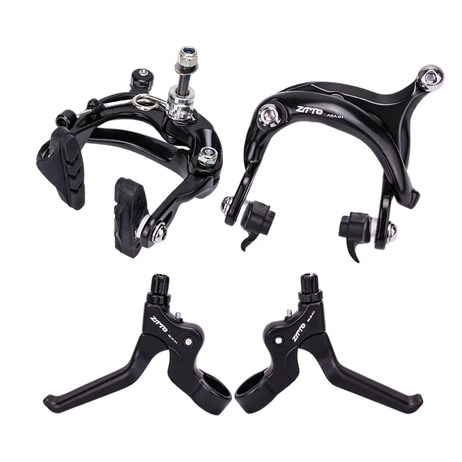 Sensitive Brake Caliper Front Rear Dual Pivot Set Aluminum Alloy Parts for Mechanical Bikes Road Folding Use