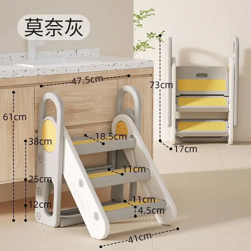 Folding Ladder Step stool for children Height raise Ladder stools for home Portable Bathroom Non Slip Kids Step Ladders stool