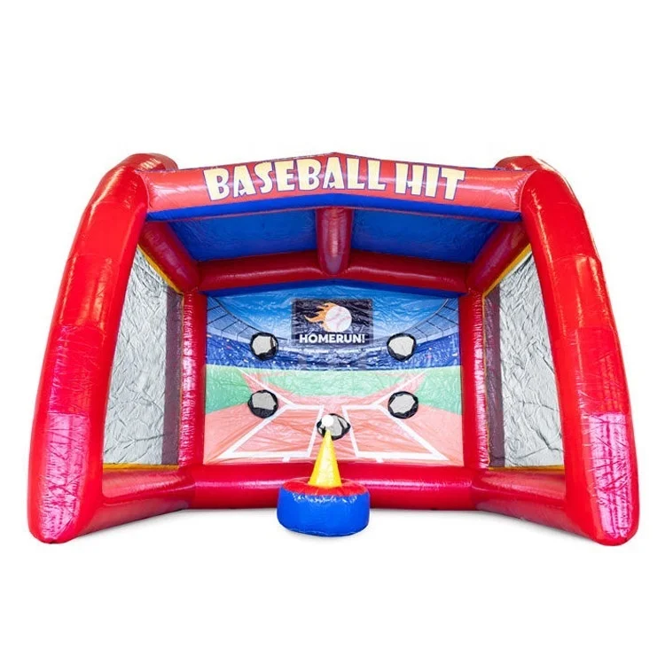 

Commercial Inflatable Interactive Sports Outdoor Backyard Baseball Hit Game Kids Adults Carnival Funny Balls Shooting Game