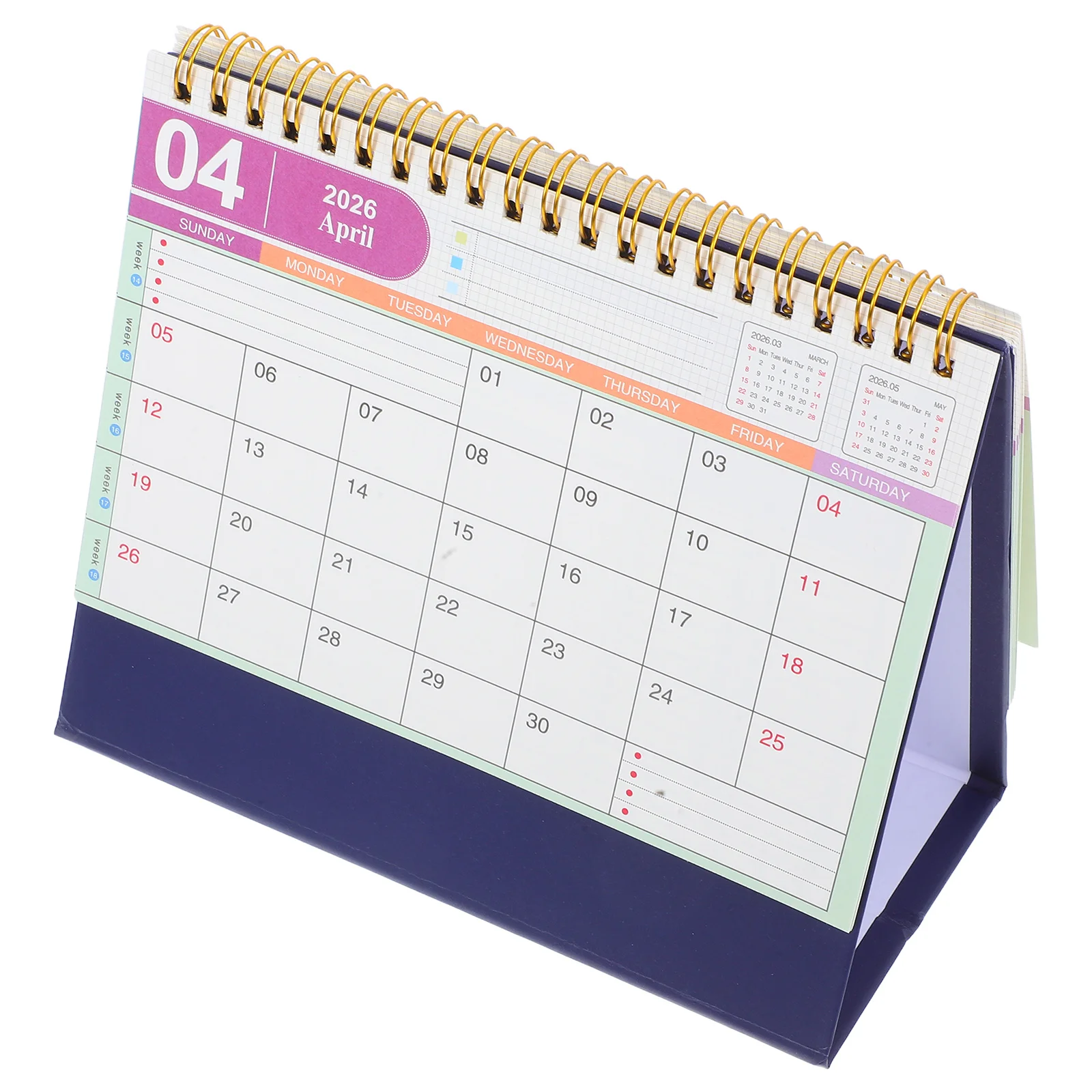

Year of The Horse Small Desk Calendar and Fresh Mini Monthly Desktop Paper Calendars Daily