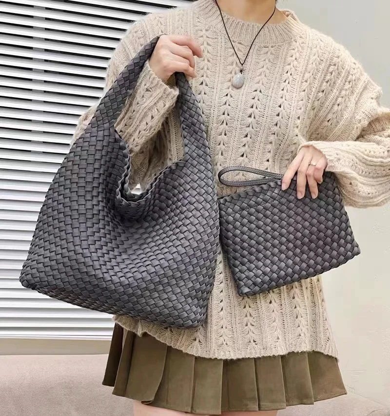 Casual Tote Bag Handmade Woven Bag Neoprene Bag Luxury Designer Lady Bags For Woman